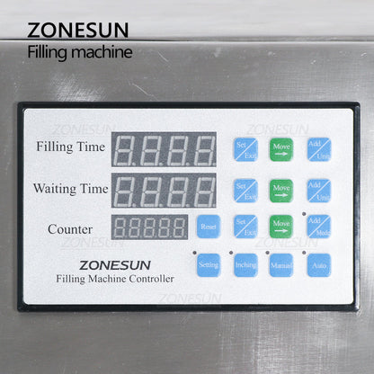 ZONESUN ZS-DPYT12P Semi-auto 12 Nozzle2 Liquid Filling Machine