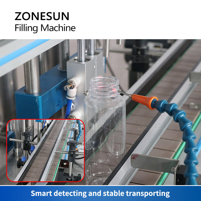 ZONESUN ZS‑YT6T‑6PX 6Head Servo Piston Paste Filling Machine with Pump