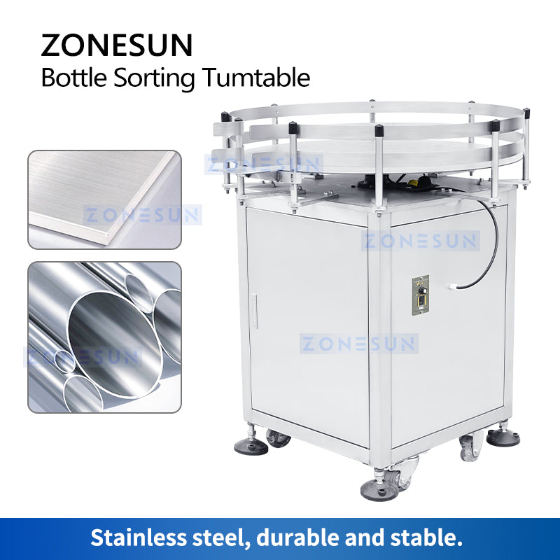 Acumulador automático de botellas ZONESUN ZS-SP800 para línea de producción