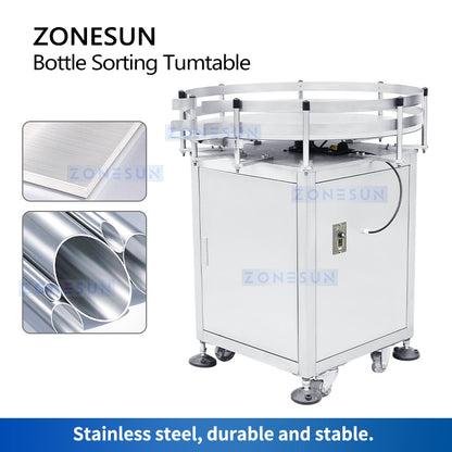 Acumulador automático de botellas ZONESUN ZS-SP800 para línea de producción