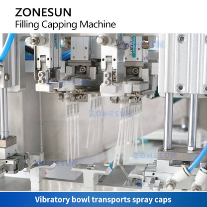 ZONESUN ZS-AFC6P Automatic Pocket Perfume Filling Capping Machine