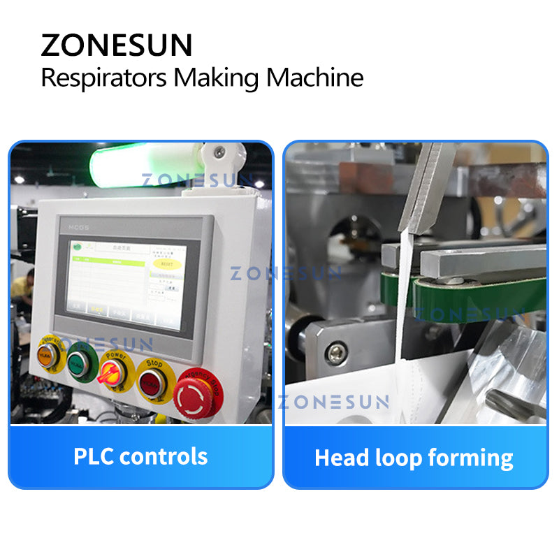 ZONESUN ZS-MMN95 High Speed Surgical Mask Making Machine
