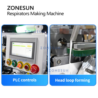ZONESUN ZS-MMN95 High Speed Surgical Mask Making Machine