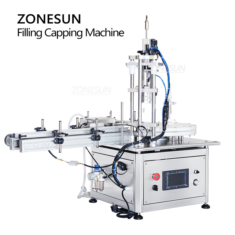 ZONESUN ZS-AFC1S Magnetic Pump Liquid Filling & Capping Machine