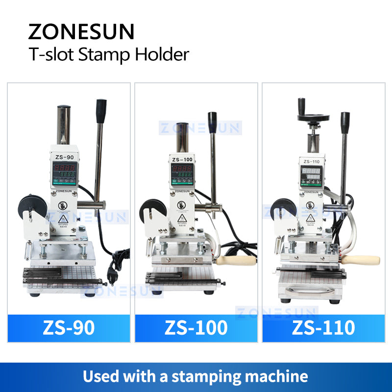 ZONESUN T-slot Letter Holder for Hot Foil Stamping Machine