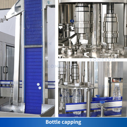 ZONESUN ZS-AFC883 Liquid Bottle Rinsing Filling Capping Line