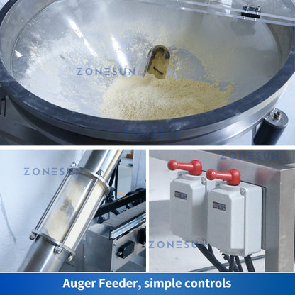 ZONESUN ZS-FM5A Servo Motor Automatic Auger Powder Filling Machine