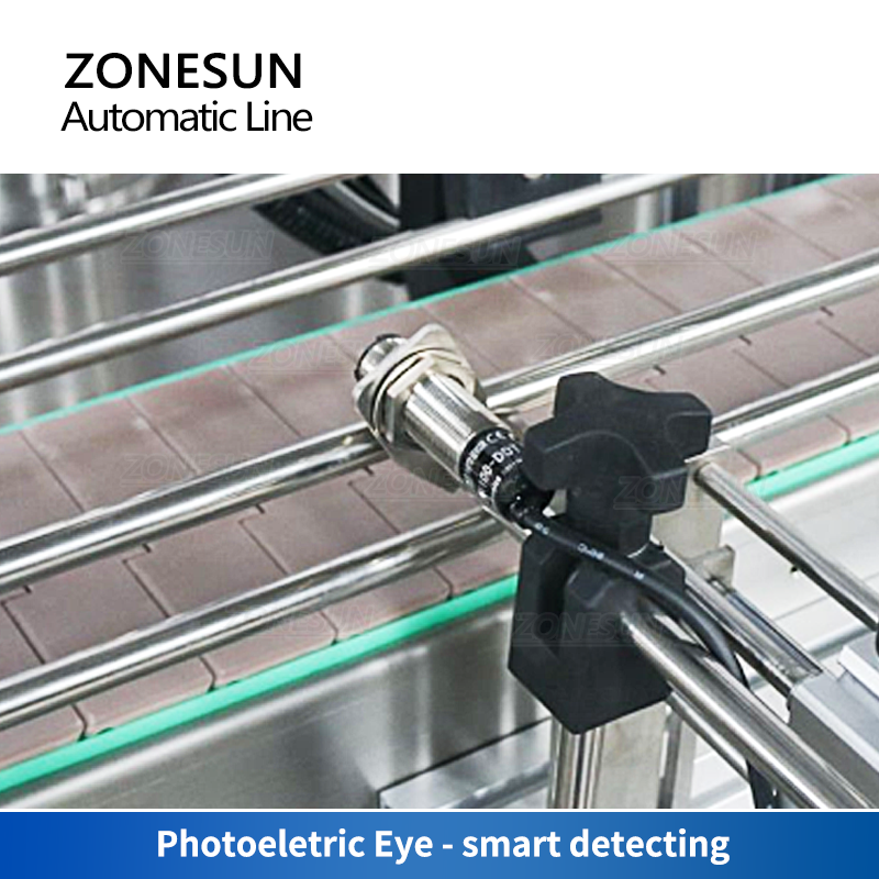 ZONESUN ZS‑FAL180X8 4‑Head Piston Pump Filling Capping Labeling Line