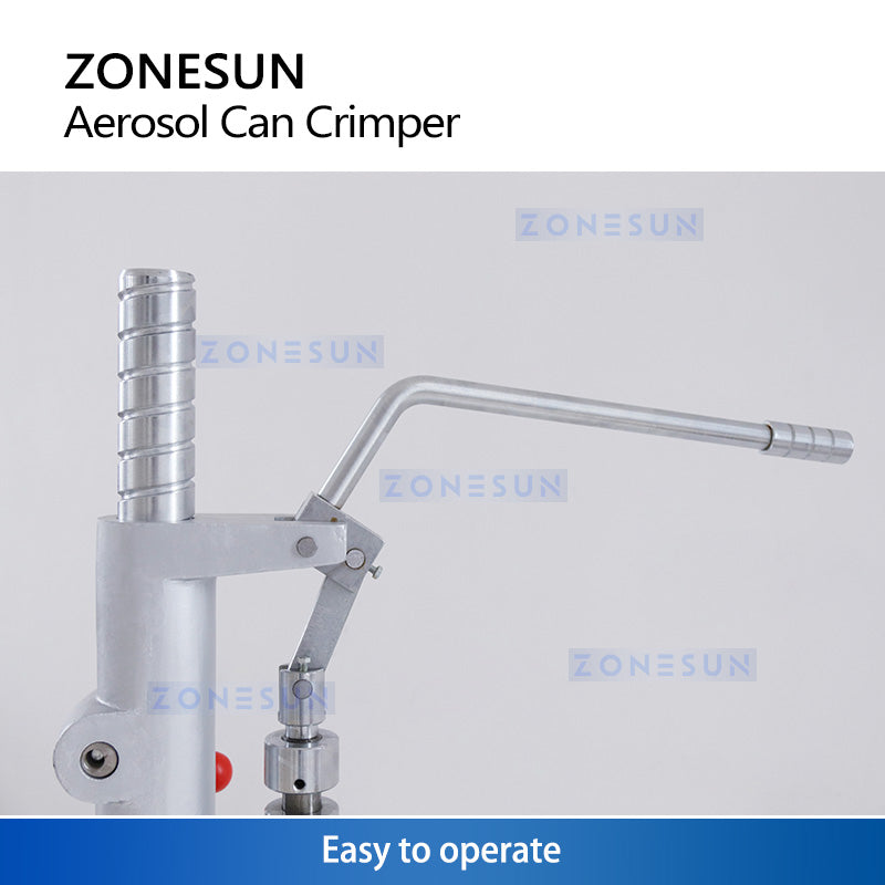 ZONESUN ZS-YG25 Manual Aerosol Can Crimping and Capping Machine