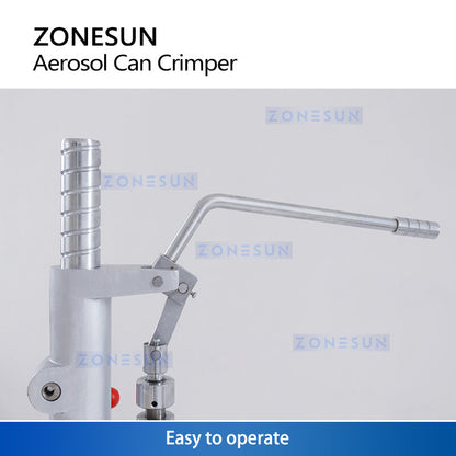 ZONESUN ZS-YG25 Manual Aerosol Can Crimping and Capping Machine