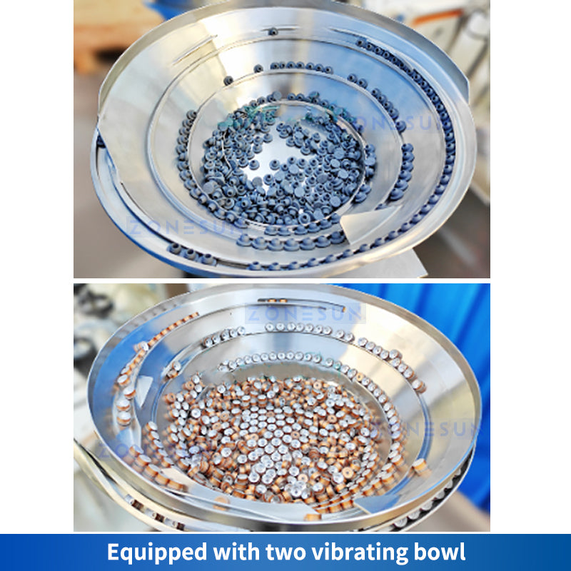 ZONESUN ZS-AFC24 Tappatrice automatica per riempimento coclea di polvere per fiale 