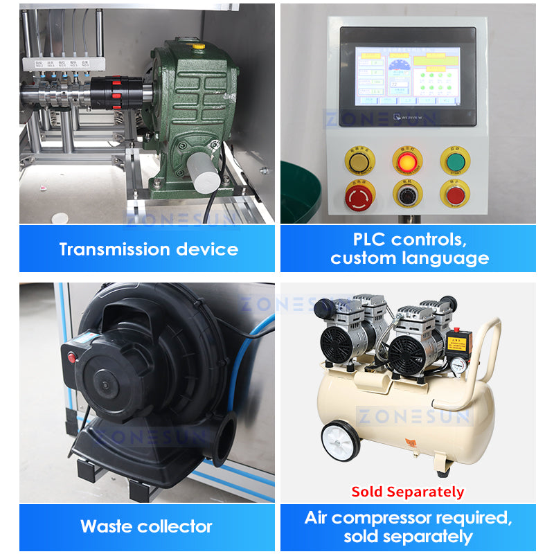 ZONESUN ZS-PK960 Automatic Pleated Soap Wrapping & Labeling Machine