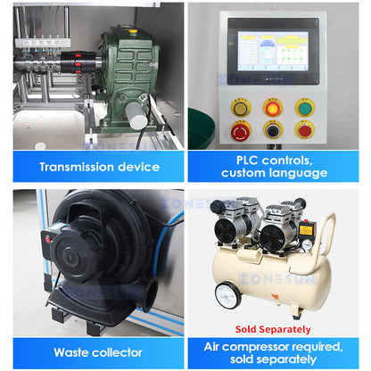 ZONESUN ZS-PK960 Automatic Pleated Soap Wrapping & Labeling Machine