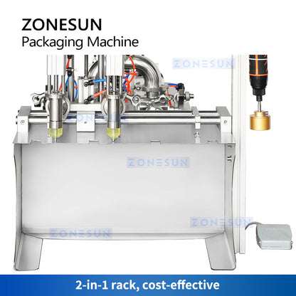 ZONESUN ZS-GTSP2 Semi Automatic Spout Pouch Filling Capping Machine