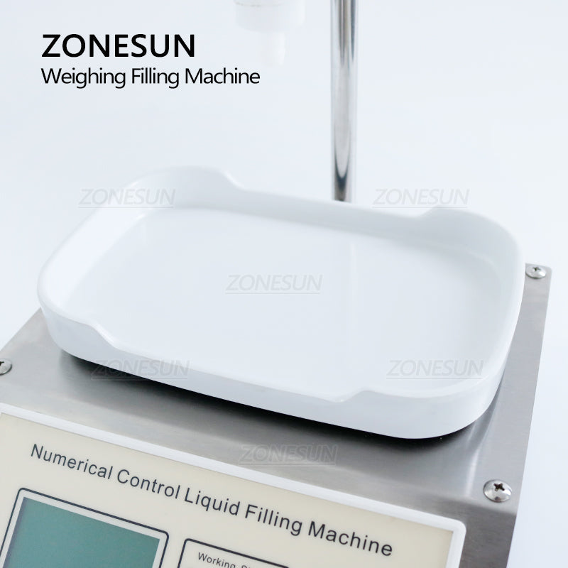 ZONESUN ZS-DP611W Riempitrice per pesatura di liquidi con pompa a diaframma semiautomatica