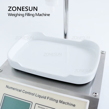 ZONESUN ZS-DP611W Riempitrice per pesatura di liquidi con pompa a diaframma semiautomatica