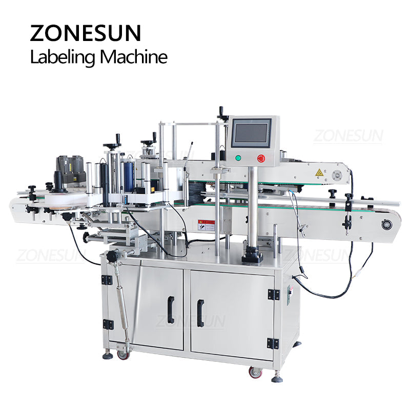 ZONESUN ZS-TB301 Automatic Double Labeling Machine for Square Bottles