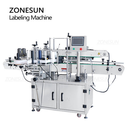 ZONESUN ZS-TB301 Automatic Double Labeling Machine for Square Bottles