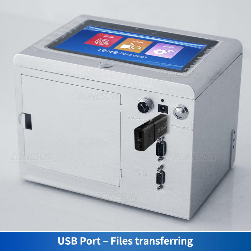 ZONESUN ZS-TIP127 Tabletop Inkjet Date Code and Pattern Printer