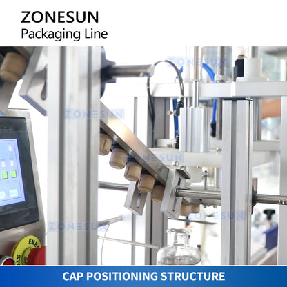 ZONESUN ZS-FAL180Z5 Auto Wine Bottle Filling Capping Labeling Line