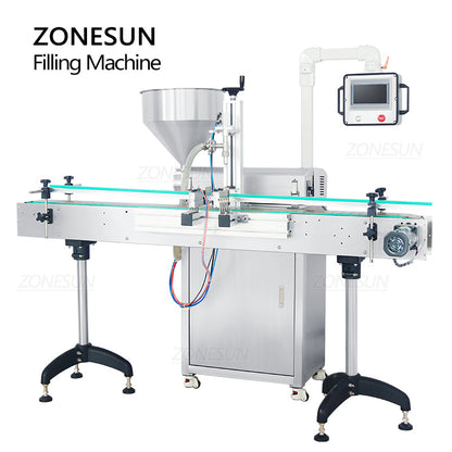 ZONESUN ZS-VTRP1A 50–1500ml Servo Rotor Pump Paste Filling Machine