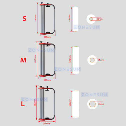 ZONESUN ZS-SFD1 Handheld Stretch Film Wrapping Dispenser