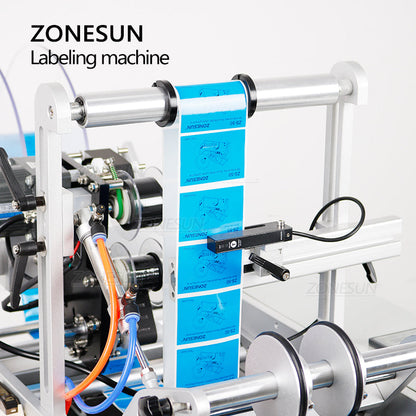 ZONESUN ZS‑TB190 Semi‑automatic Double Side Round Bottle Labeler