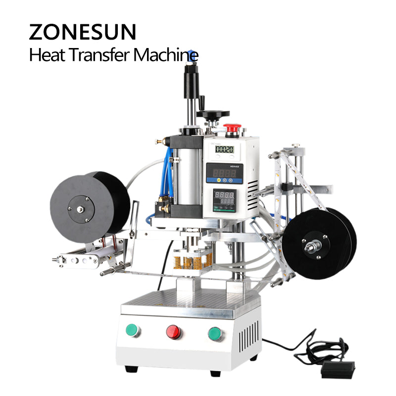 ZONESUN ZS-TY100 Pneumatic Thermal Transfer Machine for Hats &Garments