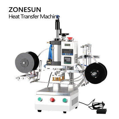 ZONESUN ZS-TY100 Pneumatic Thermal Transfer Machine for Hats &Garments