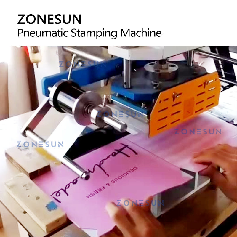ZONESUN ZS-819C4 Pneumatic Stamping Machine for Leather and More