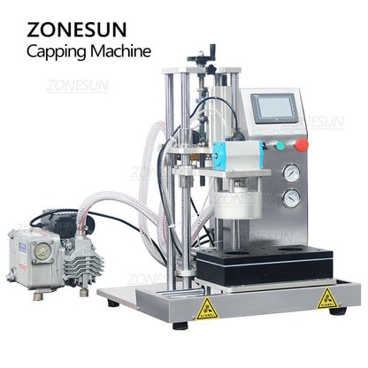 ZONESUN ZS‑XG201 Vacuum Capping Machine for Bottles and Jars