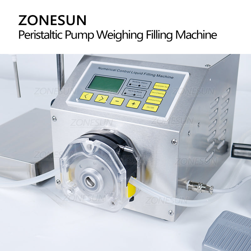 ZONESUN ZS-PP531W Semi-Auto Peristaltic Pump Liquid Filling Machine