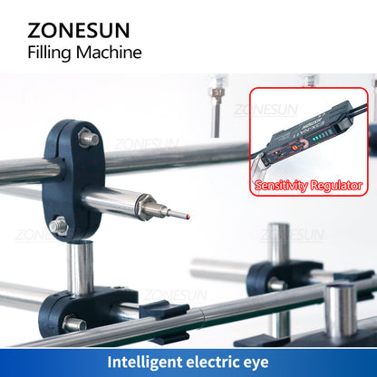 ZONESUN ZS‑DTPP100C4 4Nozzle Peristaltic Pump Liquid Filling Machine