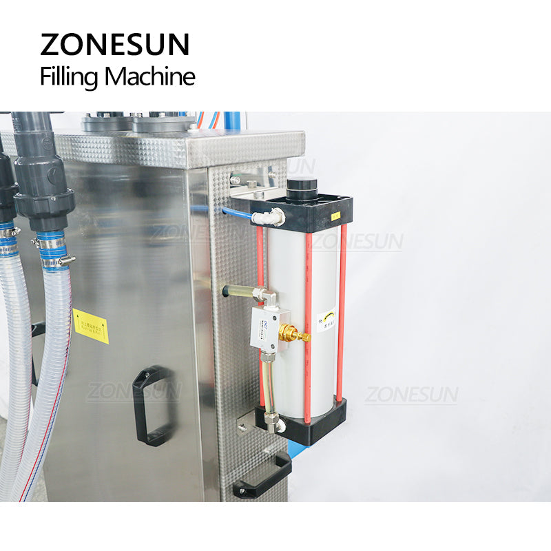 ZONESUN Fully Pneumatic Semi-Auto Corrosive Liquid Filling Machine