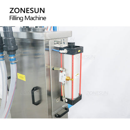 ZONESUN Fully Pneumatic Semi-Auto Corrosive Liquid Filling Machine