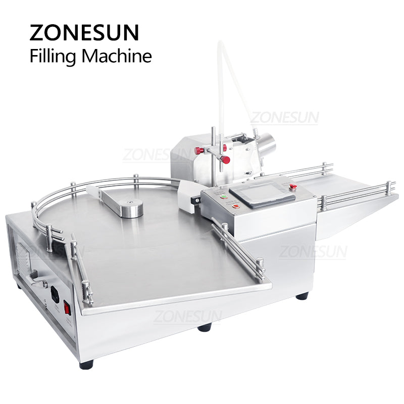 ZONESUN ZS‑LPG1 Automatic Ceramic Pump Liquid Filler with Unscrambler