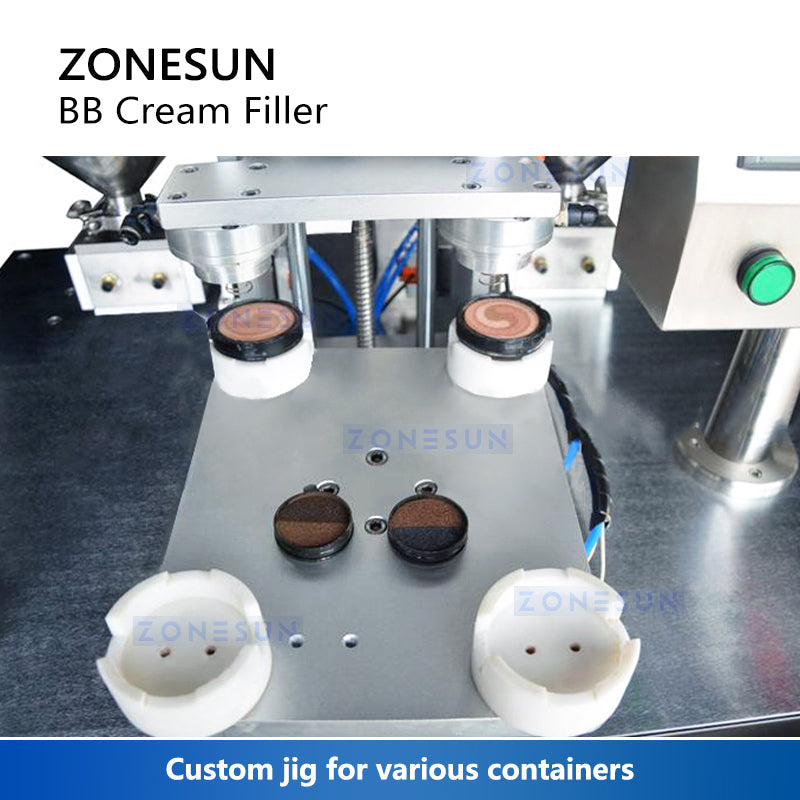 ZONESUN ZS-GTBB2S 3-Color Dual-Head Rotary BB Cream Filling Machine