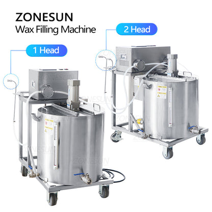 ZONESUN ZS-GTCD Semi Automatic Wax Melting Mixing Filling Machine