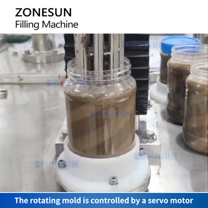 ZONESUN ZS-FM250 Semi-automatic Dual-Color Swirl Paste Filling Machine