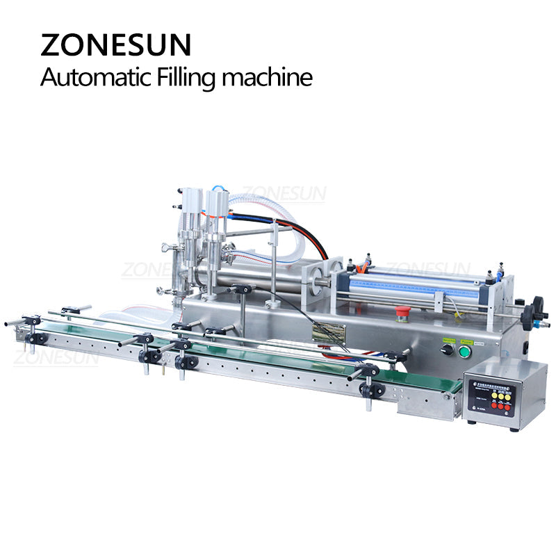 ZONESUN ZS-DTYT2L Pneumatic Dual-Nozzle Liquid Filling Machine