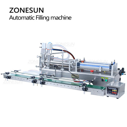 ZONESUN ZS-DTYT2L Pneumatic Dual-Nozzle Liquid Filling Machine