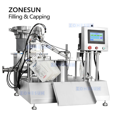 ZONESUN ZS-AFC12D Automatic Spout Pouch Liquid Filling Capping Machine