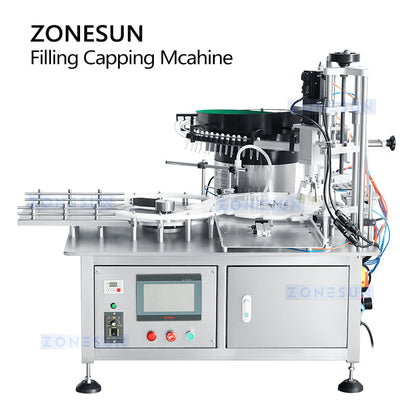 ZONESUN ZS-AFC7A Magnetic Pump Mini Bottle Filling Capping Machine
