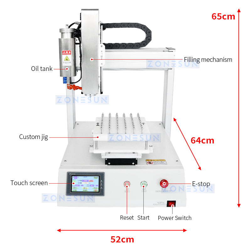 ZONESUN ZS-EL221 Automatic E-liquid Cartridge Filling Machine