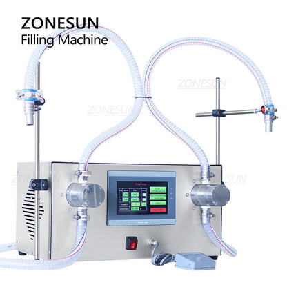 ZONESUN ZS‑G25A2 Dual Nozzle Magnetic Pump Corrosive Liquid Filler