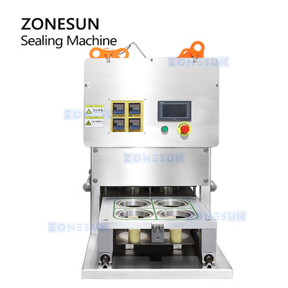 ZONESUN ZS-FK4C Semi Automatic Cup Tray Box Sealing Machine