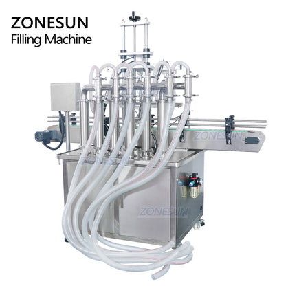 ZONESUN ZS‑YT6T‑6Y Automatic 6‑Nozzle Pneumatic Liquid Filling Machine