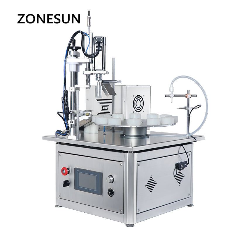 ZONESUN ZS-AFC1P Peristaltic Pump Liquid Filling & Capping Machine