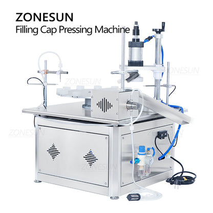 ZONESUN ZS-AFC1C 2-in-1 Magnetic Pump Liquid Filling & Capping Machine