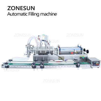 ZONESUN ZS-DTYT2L Pneumatic Dual-Nozzle Liquid Filling Machine